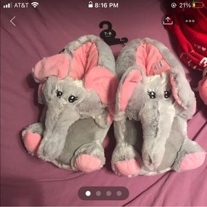 Ardene Elephant Slippers Youth size